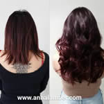 Anna Lamber - Auburn Wavy Hair Extensions