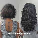 Anna Lamber - Black Wavy Hair Extensions