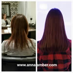 Anna Lamber - Straight Brown Hair Extensions
