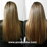 Anna Lamber - Dark Blond straight Extensions