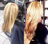 Ashley Grey Salon: Blonde light wave hair extension