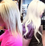 Ashley Grey Salon: Straight blonde extensions